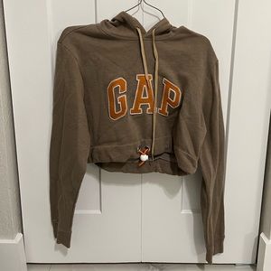 Upcycled GAP Crop Top Hoodie (READ DESCRIPTION)